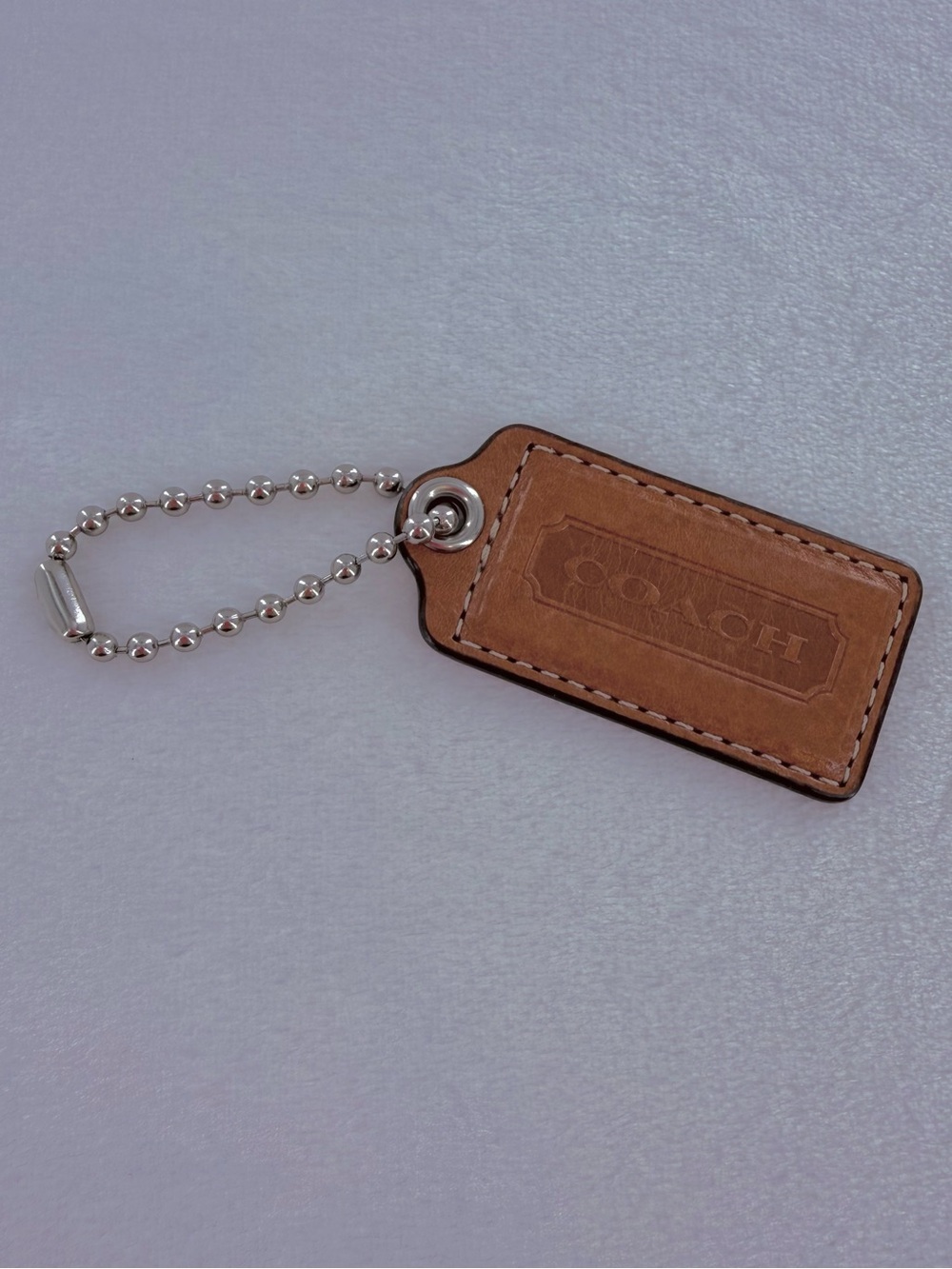 Coach Saddle Brown Bag Tag